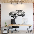 1979 Bronco Perspective Metal Car Wall Art - MT0441