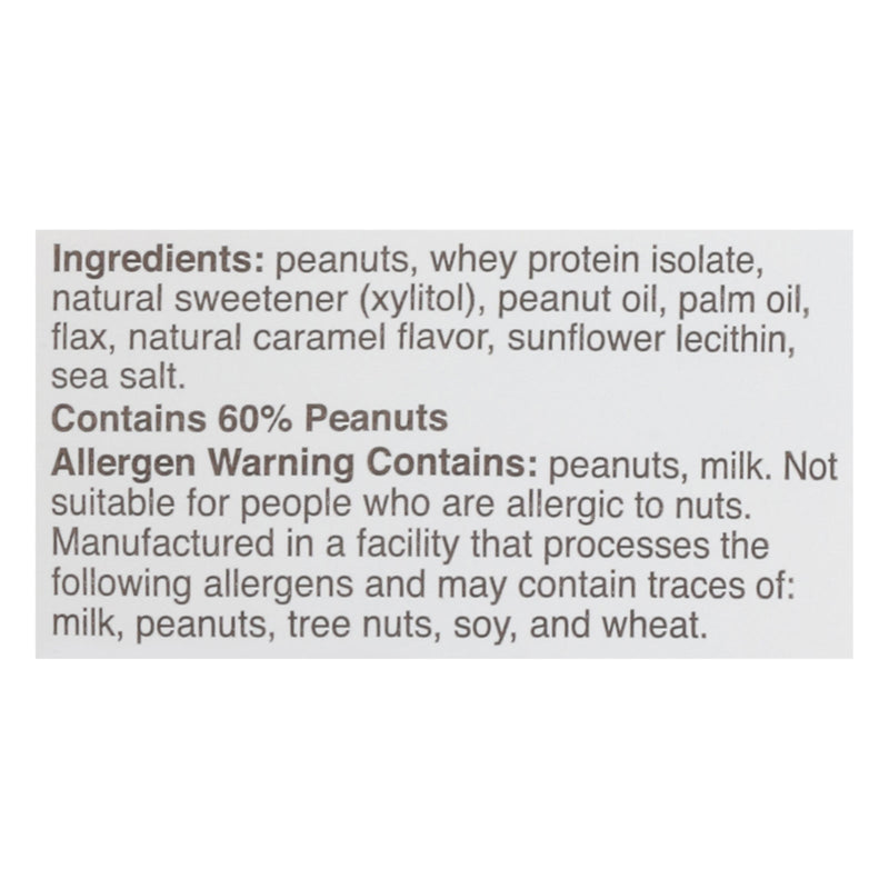 Nuts And More Salted Caramel Peanut Butter Spread, 15 Oz Jar, Pack of 6