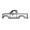1983 Bronco Pickup Metal Car Wall Art - NC0197