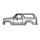 1983 Bronco Metal Car Wall Art - NC0196