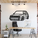 1990 Golf MK2 Perspective Metal Car Wall Art - MT0464