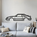 1986 Mustang SVO Metal Car Wall Art - MT0207