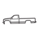 1988 Sierra 1500 1st Gen Metal Car Wall Art - NC0220