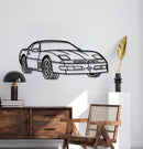 1989 Corvette Callaway Convertible Perspective Metal Car Wall Art - NC1150