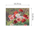 Needlepoint canvas for halfstitch without yarn after Louis Marie Lemaire - Cluster of Poppies 1990J