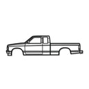 1991 S10 Metal Car Wall Art- MT0237
