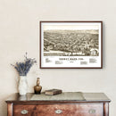 Vintage Map of Cheney, Washington 1884