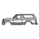 1992 Bronco 5th Gen Metal Car Wall Art - NC0238