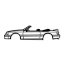 1993 Mustang GT Convertible Metal Car Wall Art - MT0245