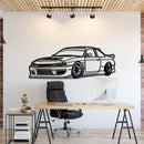 1994 Silvia S14 Drift Perspective Metal Car Wall Art - NC1180