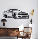 1994 Silvia S14 Drift Perspective Metal Car Wall Art - NC1180