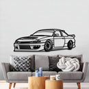1994 Silvia S14 Drift Perspective Metal Car Wall Art - NC1180