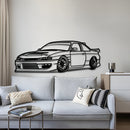 1994 Silvia S14 Drift Perspective Metal Car Wall Art - NC1180