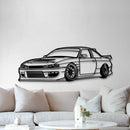 1994 Silvia S14 Drift Perspective Metal Car Wall Art - NC1180