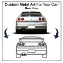 Your Personalized Car Rear View Metal Wall Art - MT1381
