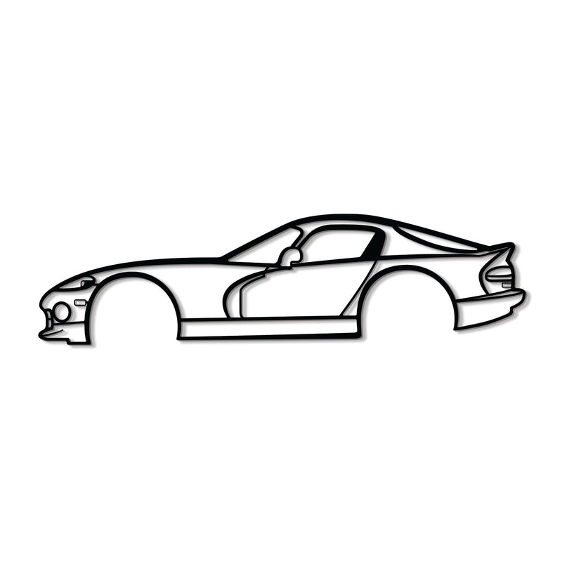 1997 Viper GTS Metal Car Wall Art - MT0263