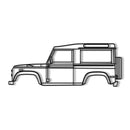 1997 Defender 90 Metal Car Wall Art - NC0262