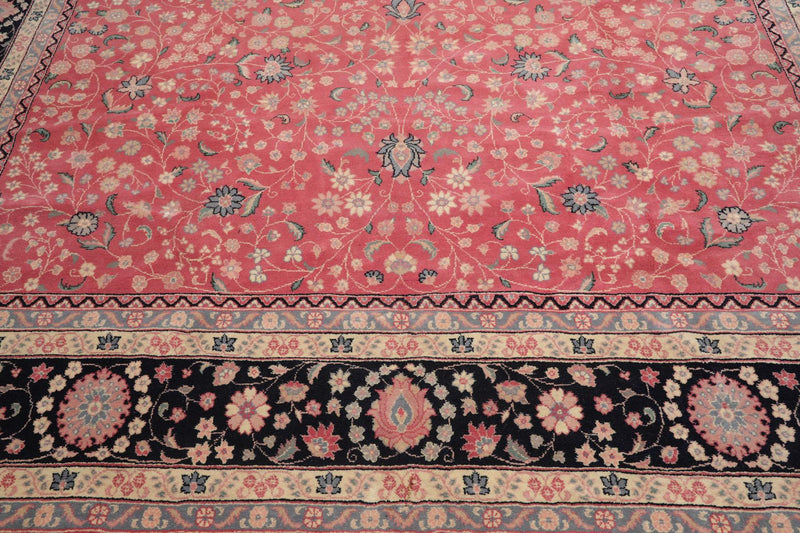 11'7" x 16'3" Rare Romanian Palace Size Hand Knotted Wool Kashaan Area Rug Pink