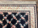 8.8 x 12 Karastan Garden of Eden Rug, Ebony Trellis