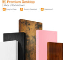 Espresso 27.5 Inch Compact Desk With Monitor Stand