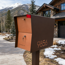 Retrobox Locking Package Dropbox in TEXTURED COCONUT - Modern Mailbox