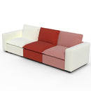 Ainfox 114inch 3-Seat Sofa Luxury Sofa Rainbow Sofa For Home,Appartment,Villa