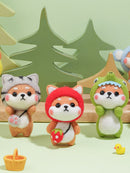 Puppy in Rabbit Costume Needle Felting Kit. Wizardi DIY Wool Craft Kit F07N8-W4