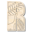 Unfinished Wood Layered Themed Letters | Dinosaur | A-Z | 2 Piece | up to 24"