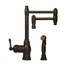 One-Handle Copper Pot Filler Kitchen Faucet with Side Sprayer