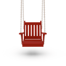 Keystone Amish Co. Franklin Swing Chair, Red