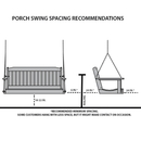 Keystone Amish Co. 4 Foot Milan Porch Swing, Yellow
