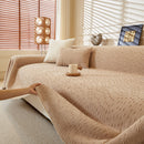 Textured Throw Blanket with 3D Dobby Weave, Minimalist Furniture Protector for Couch