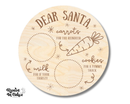 Unfinished Wood Dear Santa Round | Engraved | Rooted in Faith | up to 18" DIY