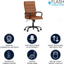 Whitney High Back Leathersoft Desk Chair Adjustable Height