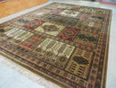 Couristan Rug 10x14, Large Belgium Power Loomed Wool Carpet 10 x 14 ft, Brown Tan Cream Oriental Rug, Living Room Rug, Large Area Rug