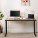 Black Frame Office Desk With Easy Assembly And Sturdy Build