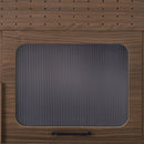Furniture Style Multi-use Cat Litter Box House with Storage Walnut Particle Board MDF