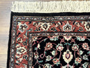 Pak Persian Runner Rug 2.8 x 10, Dark Blue, Floral Allover, Wool