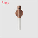 Auto LED USB Magnetic Wood Wireless Night Light Corridors Porch Lights PIR Motion Sensor Wall Light Cabinet Lamp