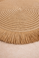 Santorini Straw Fringe Placemats - 15"