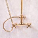 Unlacquered Brass Exposed Shower System