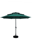 Ainfox 3 Tiers Patio Table Umbrella with Solar Lights Outdoor 10, Tilt and Crank, 8 Sturdy Ribs, Solar Power, With Seven Different Colors