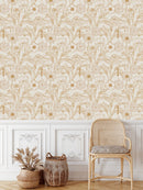 Modish Vintage Floral Wallpaper Vogue