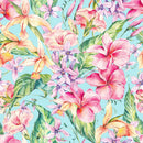 Voguish Pink Floral Wallpaper Chic
