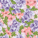 Purple and Pink Flowers Wallpaper