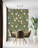 Green Vintage Wallpaper