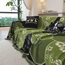 Modern Retro Sofa Throw - Decorative, Washable Chenille Blanket & Couch Protector
