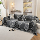 Modern Retro Sofa Throw - Decorative, Washable Chenille Blanket & Couch Protector