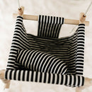 Indoor High Back Baby & Toddler Swing-Classic Black White Stripe