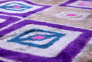 Velvet Diamond Ikat Throw Pillow – Purple & Pink | 20x20"